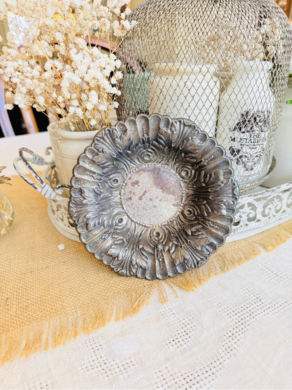 Vintage Towle Acanthus Leaf Bon Bon Dish – EP Silverplate – Model 4005